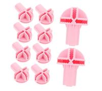 BESPORTBLE 10pcs Cat Cage Caster Accessories Bird Cage Small House Swivel Casters Bicycle Alarm System Scooter Alarm Power Socket The Birdcage Signs Connecting Buckle Casters Abs Pink