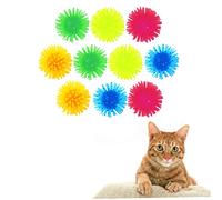 BESPORTBLE 10pcs Cat Toys Fun Playing for Indoor Cats Curiosity Reduce Scratching Behavior Bright Colors Random Assortment