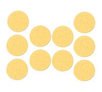 BESPORTBLE 10pcs Cellulose Makeup Removal Sponges Thick Round Face Cleansing Puff Scrub Soft Face Washing Sponges for Gentle Pore Cleaning and Oil Removal Skin Brightening Foundation Tool