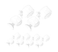 BESPORTBLE 10pcs Clear Acrylic Fish Feeding Cups with Suction Holders Transparent Aquarium Plant Pots for Red Worm Feeding Space-saving Round Air Suspension Bowls Fish Tank Ornament