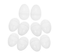 BESPORTBLE 10pcs Clear Plastic Easter Eggs Twist Open DIY Crafting Shells for Painting Decorating Fillable Easter Basket Stuffer and Festive Holiday Party Supplies