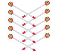 BESPORTBLE 10pcs Colorful Sponge Drumsticks Durable Percussion Mallets for Engaging Musical Instrument Supplies for Developing Rhythm Skills and Creativity