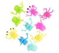 BESPORTBLE 10pcs Creature Finger Puppets Fun Role Play Finger Cover for Adults Bright Colors Unique Shapes for Bedtime Stories and Parent Interaction