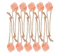 BESPORTBLE 10pcs Deer Salt Lick Mineral Block with Ropes Hanging Salt Brick for Wildlife Feeding Outdoor Deer Health Growth Supplies