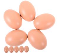 BESPORTBLE 10pcs DIY Wooden Fake Eggs for Painting and Crafting Decorative Simulation Egg Ornaments for Easter Art Projects and Role Play for Adults