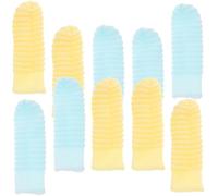 BESPORTBLE 10pcs Dog Finger Toothbrush Set for Large Dogs and Cats, Polyester Material with Effective Grime Removal and Tartar Reduction, for Pet Dental Care and Oral Hygiene