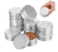 BESPORTBLE 10pcs Dog Scent Training Case 120ml Aluminum Lid Odor Holder Hollow Container for Canine Nose Work and Scent Detection Training Supplies