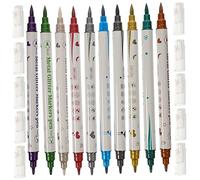 BESPORTBLE 10pcs Double Ended Nail Art Drawing Pens Compact Nail Graffiti Markers Fine Dotting and Line Design Tools for Home and Salon Use