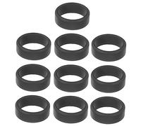 BESPORTBLE 10pcs Elastic Black Silicone Rings for Men Flexible Sports Finger Bands Soft Stretchy Design for Workout Swimming Comfortable Non Pressure Fit