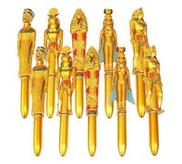 BESPORTBLE 10pcs Ergonomic Egyptian Ballpoint Pen with Creative Design and Smooth Writing, School Writing Pens for Students and Office Stationery Supplies, for Back to School