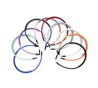 BESPORTBLE 10Pcs Fabric Covered Teeth Headbands for Women Stylish Comb Hairbands Non-slip Hair Accessory for Various Hairstyles Comfortable Daily Wear and DIY Craft Use