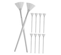 BESPORTBLE 10pcs Flare Brush Mask Applicator Soft Bristles Makeup Tool for Facial Mud Application Reusable Makeup Brushes