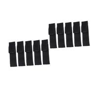 BESPORTBLE 10pcs Flashlight Storage Bag Cloth Torch Holder for Outdoor Use Mini Pouch for Camping Hiking and Emergency Preparedness Black