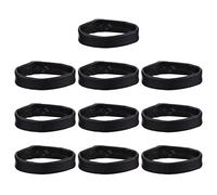 BESPORTBLE 10pcs Flexible Watch Band Ring Genuine Leather Watchband Loop for Replacement Watch Band Straps