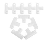 BESPORTBLE 10pcs Folding Bath Bucket Plastic Connector, 20mm Diameter Three-Way Joint for Foldable Bathtub Frame, Pp Plastic Replacement Fitting Suitable for Bath Tub Accessories