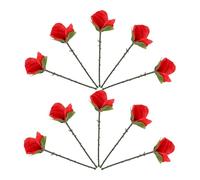 BESPORTBLE 10pcs Folding Rose Tricks Foldable Silk Flowers for Stage Bar Party Home Performances Easy to Use Magician Props with Elegant Design and Versatile Shapes
