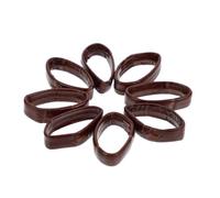 BESPORTBLE 10pcs Genuine Leather Watch Band Straps Watch Hoops Wear-resistant Parts for