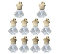 BESPORTBLE 10pcs Glass Car Perfume Bottles Hanging Pendants for Car Interior Ornament and Office Use, Purify the Air and Distribute Fresh Fragrance with Creative and Delicate Design