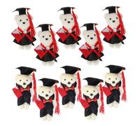 BESPORTBLE 10pcs Graduation Bear Diy Bouquet Material Soft Toy for Boys and Girls Personalised
