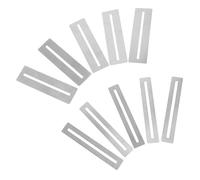 BESPORTBLE 10pcs Guitar Luthier Tools Metal Fretboard Guards for Fret Dressing Accurate Guitar Repairing Kit Fingerboard Accessories for Maintenance