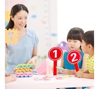 BESPORTBLE 10Pcs Handheld Number Paddles Scoreboards 9.5X19Cm Single-Sided Practical Score Boards for Sports Competitions and Referee Use