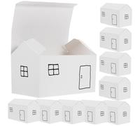 BESPORTBLE 10pcs House Shaped Boxes Empty Candy Boxes Cartoon Small for Party Supplies Cookies
