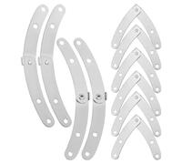 BESPORTBLE 10pcs Iron Drop Down Hinge for Box Lid with Stable and Practical Motion Control Device Silver Lid Supports and Hoods for DIY and Office Shelves Storage Solutions