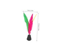 BESPORTBLE 10pcs Kick Shuttlecock with High Rebound Rubber Head Traditional Chinese Three Design for Improved Control Lightweight and Portable Foot Sports for Indoor Outdoor Family Fun