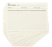 BESPORTBLE 10Pcs Kraft Recipe Cards for Kitchen Accessories Compact Cooking Cards with Creative Design Kraft Paper Sheets for Daily Use for Writing and Recording Recipes at Home Travel