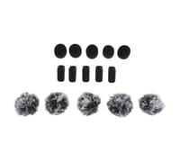 BESPORTBLE 10pcs Lavalier Microphone Accessories Wind Muffs Sponge Covers and Clip Holders for Wireless Mic Protection for Lapel Microphone Use in Interviews Live Streaming