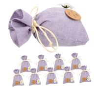 BESPORTBLE 10Pcs Lavender Sachet Bags Refillable Empty Pouches for Dried Flowers Unique Drawstring Packing Bags for Home Decor and Item Storage