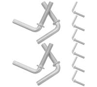 BESPORTBLE 10pcs M8x38mm L-shaped Anchor Bolts for Pedestal Fan Base Heavy Duty Iron Fan Base Lock Bolts for Floor Repair and Stabilization