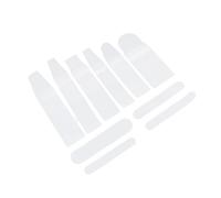 BESPORTBLE 10Pcs Makeup Brush Bags with Semi-Transparent Design Practical Cosmetics Tool Organizer Pouches for Travel and Daily Storage Mixed Style Protective Covers for Various Brush Shapes