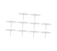 BESPORTBLE 10pcs Metal Candle Holders Advent Plates Silver Fixators for Festival Party Christmas Thanksgiving Decorative Candle Fixing Stands