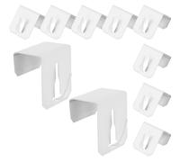 BESPORTBLE 10pcs Metal Over The Door Hooks, No-Drill Decorative Hanging Hooks for Cabinet Doors, Bathroom, Bedroom, Kitchen - Universal Hat, Coat, Bag Storage Organizer