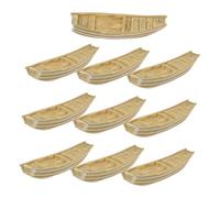 BESPORTBLE 10pcs Micro-landscape Model Boat Toy Resin Construction Mediterranean Sailing Boat Decor for Garden