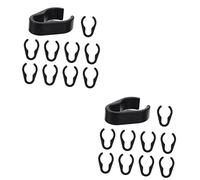 BESPORTBLE 10pcs Microphone Cable Clips - Universal 25mm Plastic Holders for Mic Stands and Boom Poles - Flexible Cord Organizers for Easy Cable Management Essential Mic Accessories