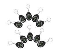 BESPORTBLE 10pcs Mini Compass Keychain Lightweight Small Pocket Navigation Tool with Keyring for Camping Hiking Orienteering Backpack Pendant Outdoor Use