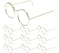 BESPORTBLE 10Pcs Mini Glasses for Dolls Lightweight Doll Eyewear for Crafts and Role-playing for Dollhouse Accessories and Costumes for Doll Collectors