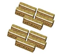 BESPORTBLE 10pcs Mini Gold Bar Model Set for Dollhouse Decoration Realistic Gold Bricks for DIY Scale Scenes Tiny House Accessories for Miniature Layout and Photography Props