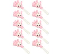 BESPORTBLE 10pcs Mini Hand Bells Set for Children Cheerleading Hand Clappers Bright and Unique Design for Teens and Adults Random Color