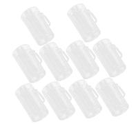 BESPORTBLE 10pcs Miniature Clear Beer Mugs Reusable Plastic Tiny Party Cups for Wedding Birthday Decorations Mini House Accessories Photo Props