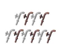 BESPORTBLE 10pcs Miniature Sink Faucet Models for Dollhouse Kitchen and Bathroom Realistic Tiny Alloy Mixer Taps in Copper and Silver Compact Miniature House Decor for Creative