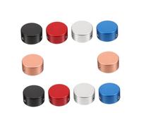 BESPORTBLE 10pcs Multi-color Aluminum Pedal Topper for Guitar Effects Footswitch Button Caps Enhanced Comfort and Accuracy Fits Standard Pedals Great for Guitarists