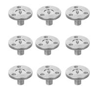 BESPORTBLE 10pcs Music Box Winding Key Replacement Set with Metal Rotary Disk Base, Gold-Plated Mirror Finish 55x10mm, DIY Windup Handle Parts for Music Box Repair and Restoration