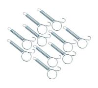 BESPORTBLE 10pcs Pet Cage Door Spring Hooks Bird Cage Door Latch for Rabbit Chicken Pigeon Easy Install