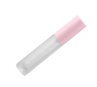 BESPORTBLE 10Pcs Pink Cap Empty Lipstick Tubes Plastic Lip Subpackaging Bottles with Lid for DIY Lip Gloss Balm Containers