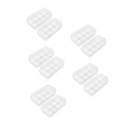 BESPORTBLE 10pcs Portable Egg Container for Camping Plastic Egg Tray Lid Stackable Storage Organizer for Refrigerator for Deviled and Freshness