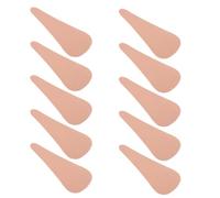 BESPORTBLE 10pcs Private Parts Protector Pad, Women's Underwear Private Pad, Cotton Elastic Fabric Hot Melt Adhesive, Waterproof Strong Self-Adhesive, Waterdrop Shape, Invisible Seamless,