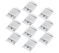 BESPORTBLE 10pcs Pvc Cleaning Cards for Credit Card Machines and Readers Reliable Performance Pre-saturated Cleaner White for Banks and Commercial Settings